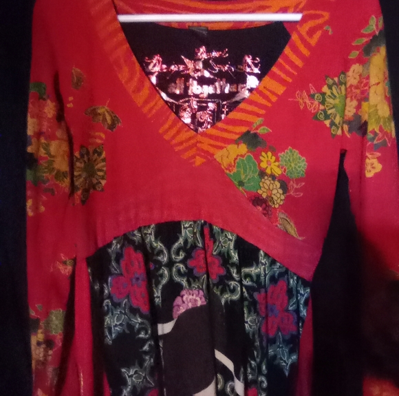 Custo long sleeve dress size M - Picture 4 of 7